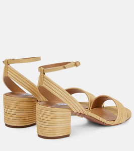 Aquazzura Sundance raffia sandals