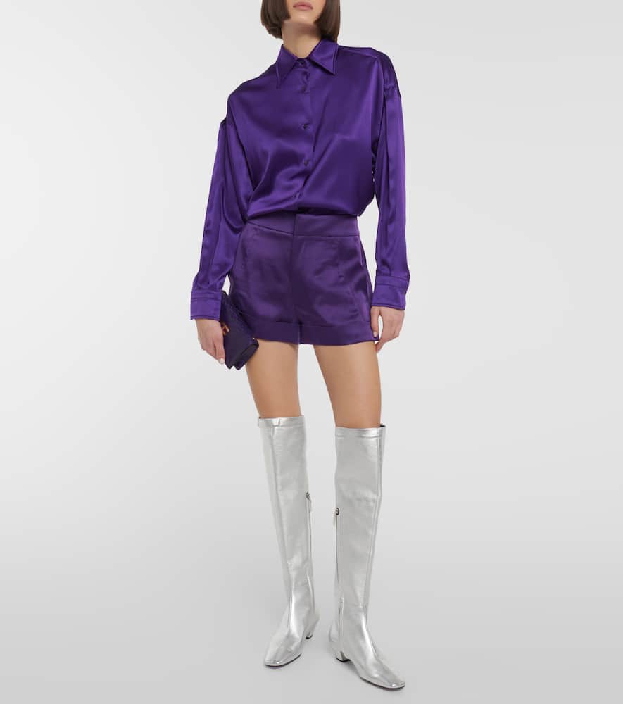 Tom Ford Metallic over-the-knee boots