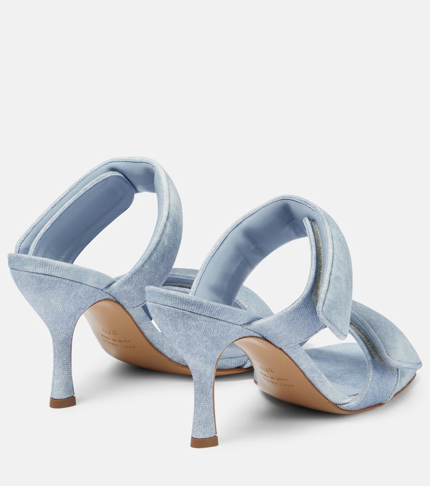 Gia Borghini Perni 03 Uni denim sandals