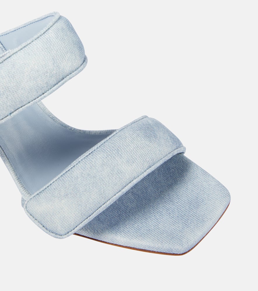 Gia Borghini Perni 03 Uni denim sandals