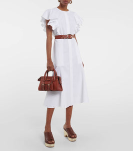 Chloe Oli leather platform mules