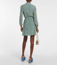 Velvet Gabriella printed wrap minidress