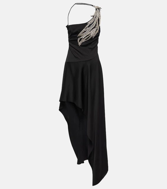 Stella McCartney Embellished halterneck mdi dress