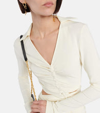 Off-White Cutout crêpe midi dress