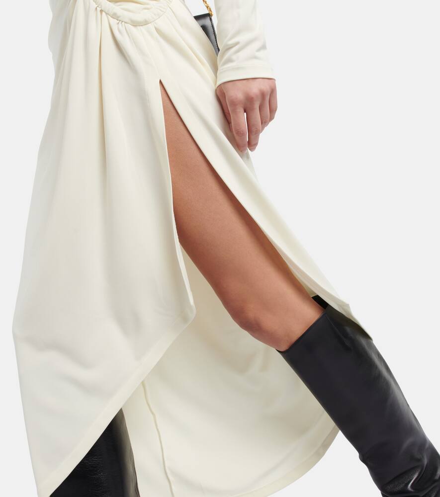 Off-White Cutout crêpe midi dress