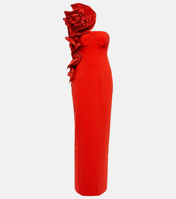 Carolina Herrera Embellished crêpe gown