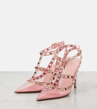 Valentino Garavani Rockstud leather and PVC pumps