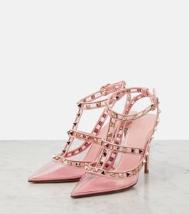 Valentino Garavani Rockstud leather and PVC pumps
