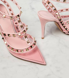 Valentino Garavani Rockstud leather and PVC pumps