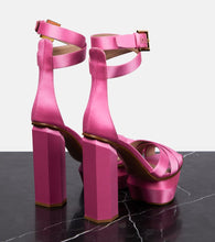 Balmain Ava satin platform sandals