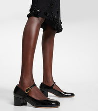 Gianvito Rossi Ribbon patent leather Mary Jane pumps