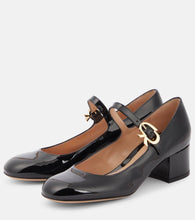 Gianvito Rossi Ribbon patent leather Mary Jane pumps