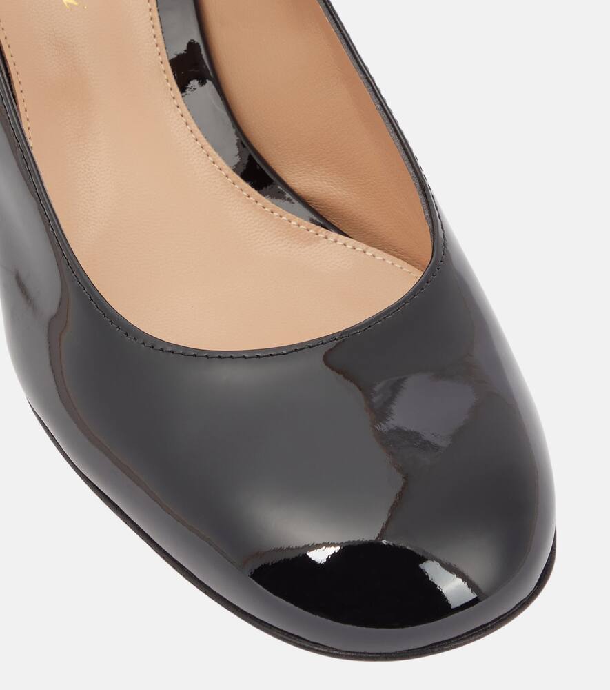 Gianvito Rossi Ribbon patent leather Mary Jane pumps