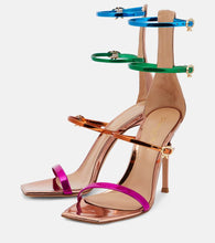 Gianvito Rossi Ribbon 105 leather sandals