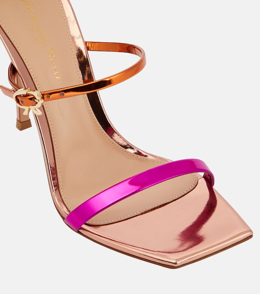 Gianvito Rossi Ribbon 105 leather sandals