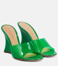 Gianvito Rossi Vernice PVC wedge mules - Gianvito Rossi Vernice PVC 坡跟穆勒鞋