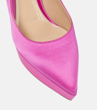 Gianvito Rossi Dasha satin platform pumps