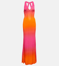 Louisa Ballou High Sea printed jersey maxi dress