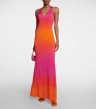 Louisa Ballou High Sea printed jersey maxi dress
