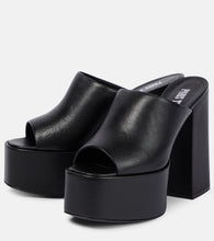 Paris Texas Sasha leather platform mules