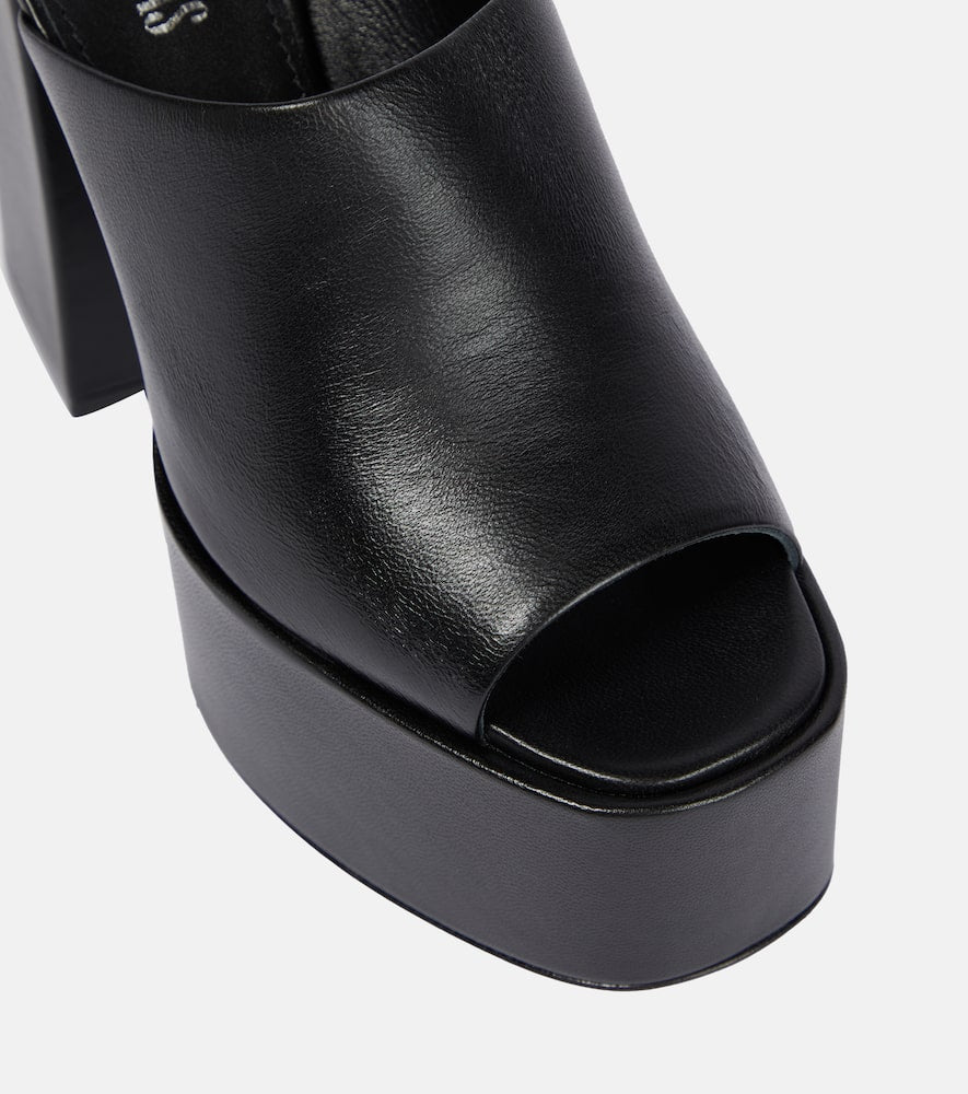 Paris Texas Sasha leather platform mules