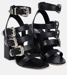 Paris Texas Tessa buckle leather sandals