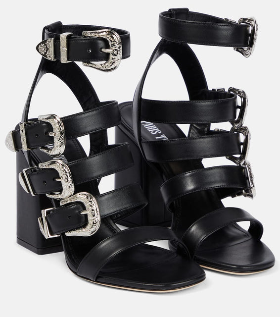 Paris Texas Tessa buckle leather sandals