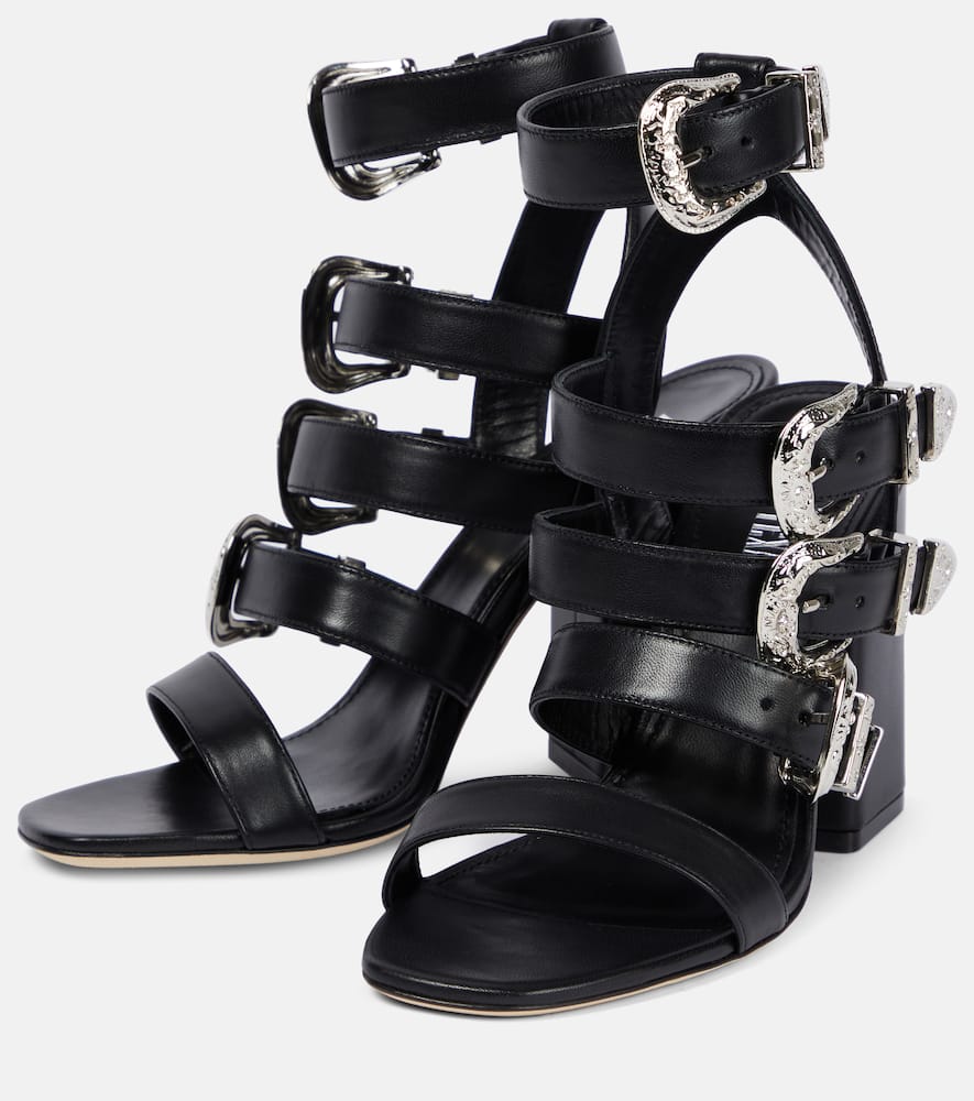 Paris Texas Tessa buckle leather sandals