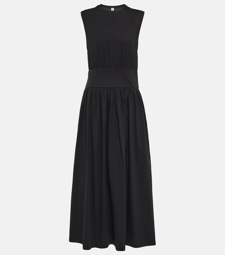 Toteme Cotton midi dress. 图腾棉质中长连衣裙