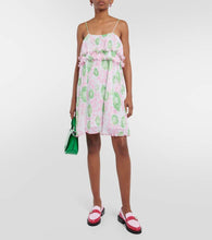 Ganni Floral georgette minidress