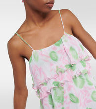 Ganni Floral georgette minidress