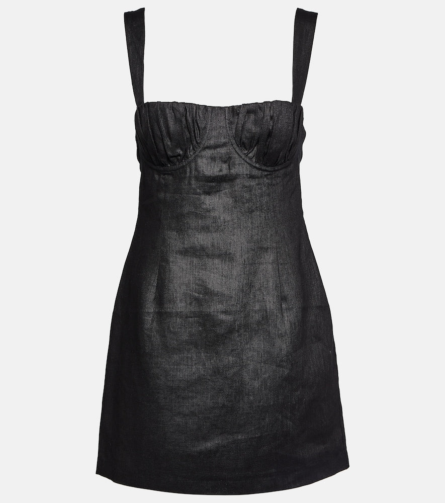 SIR Linen minidress. SIR 亚麻迷你连衣裙