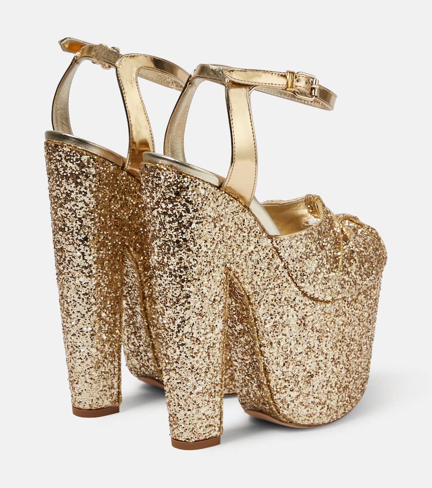Giambattista Valli Glitter platform sandals
