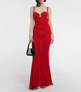 Blumarine Crochet maxi dress