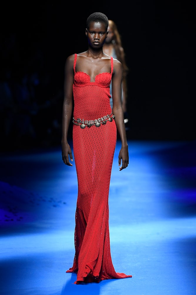 Blumarine Crochet maxi dress