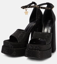Versace Medusa Aevitas embellished platform sandals