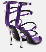 Versace Pin-Point leather sandals