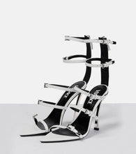 Versace Pin-Point leather sandals