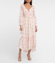 LoveShackFancy Firefly floral cotton midi dress