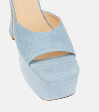 Magda Butrym Denim platform mules