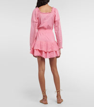 LoveShackFancy Sanaya lace-trimmed minidress