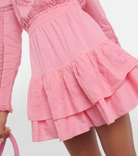 LoveShackFancy Sanaya lace-trimmed minidress