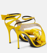 Area x Sergio Rossi Marquise embellished satin sandals