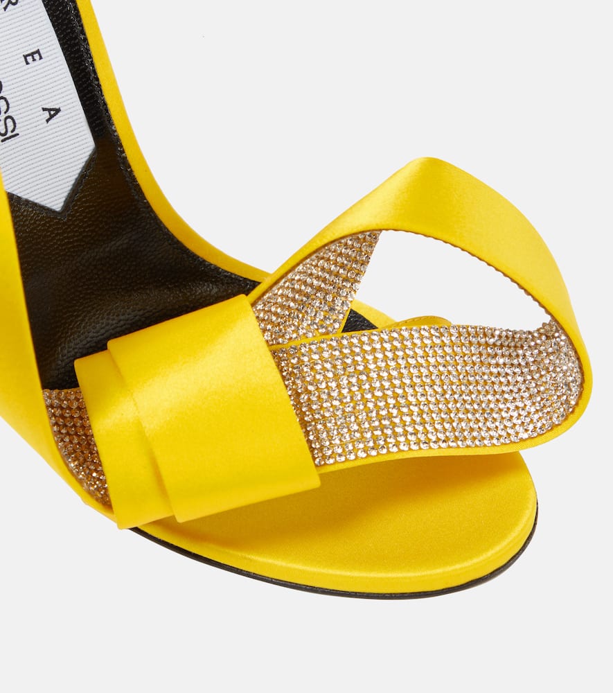 Area x Sergio Rossi Marquise embellished satin sandals
