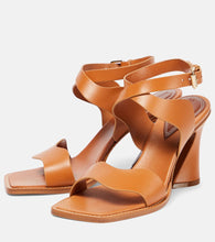 Zimmermann Wavy 85 leather sandals
