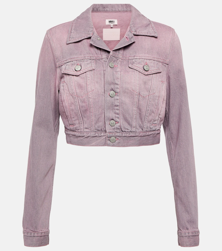 MM6 Maison Margiela Cropped denim jacket - MM6 Maison Margiela 短款牛仔夹克
