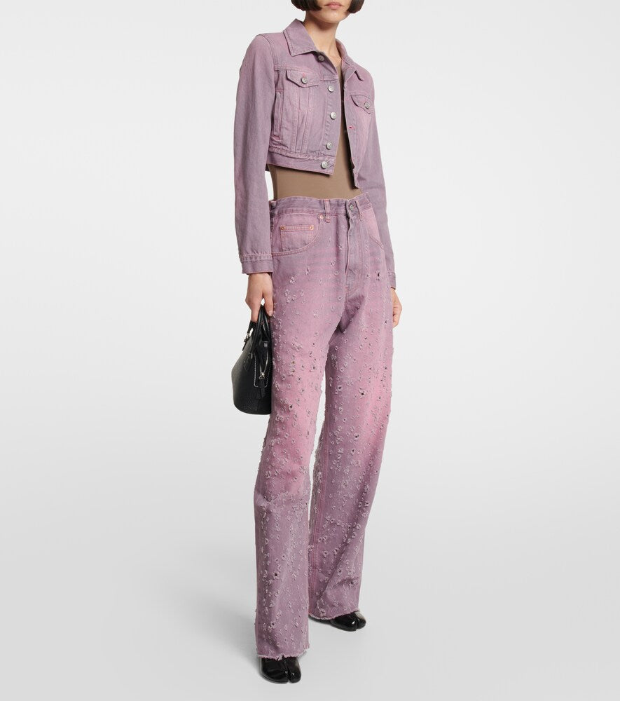 MM6 Maison Margiela Cropped denim jacket