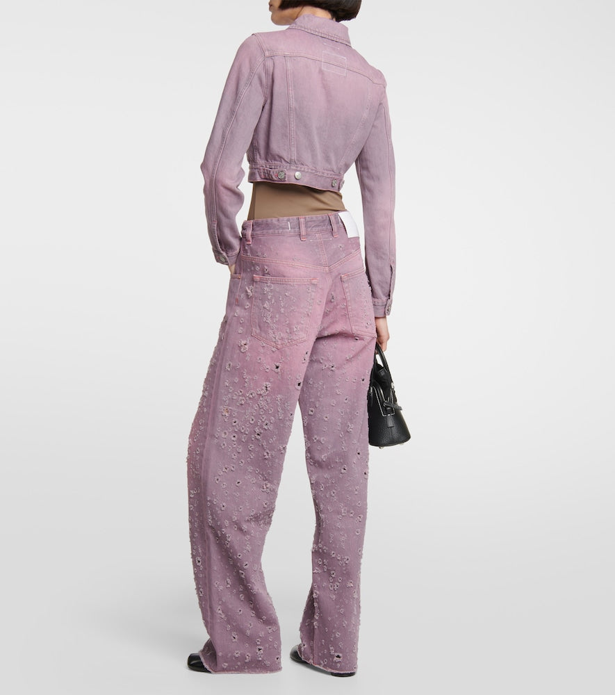 MM6 Maison Margiela Cropped denim jacket