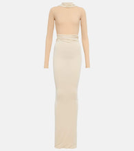 MM6 Maison Margiela Deconstructed jersey maxi dress