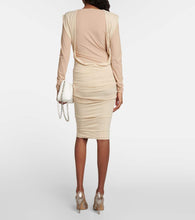 MM6 Maison Margiela Deconstructed jersey maxi dress